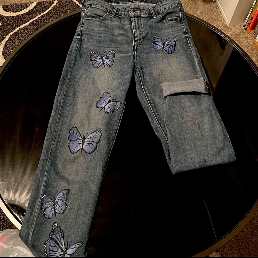 LUCKY BRAND butterfly jeans